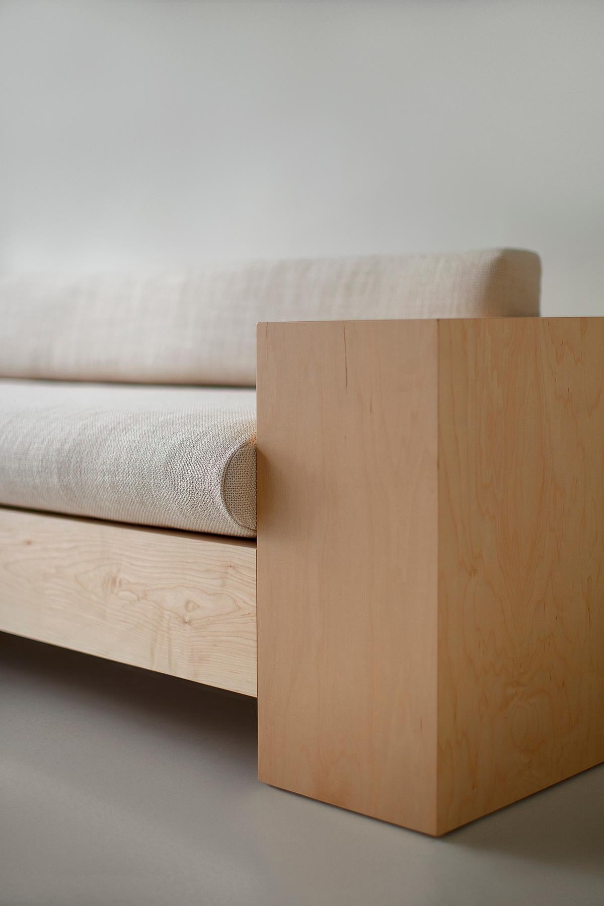 Bertu Sofa, Mondo Modern Sofa, Maple For Sale 1