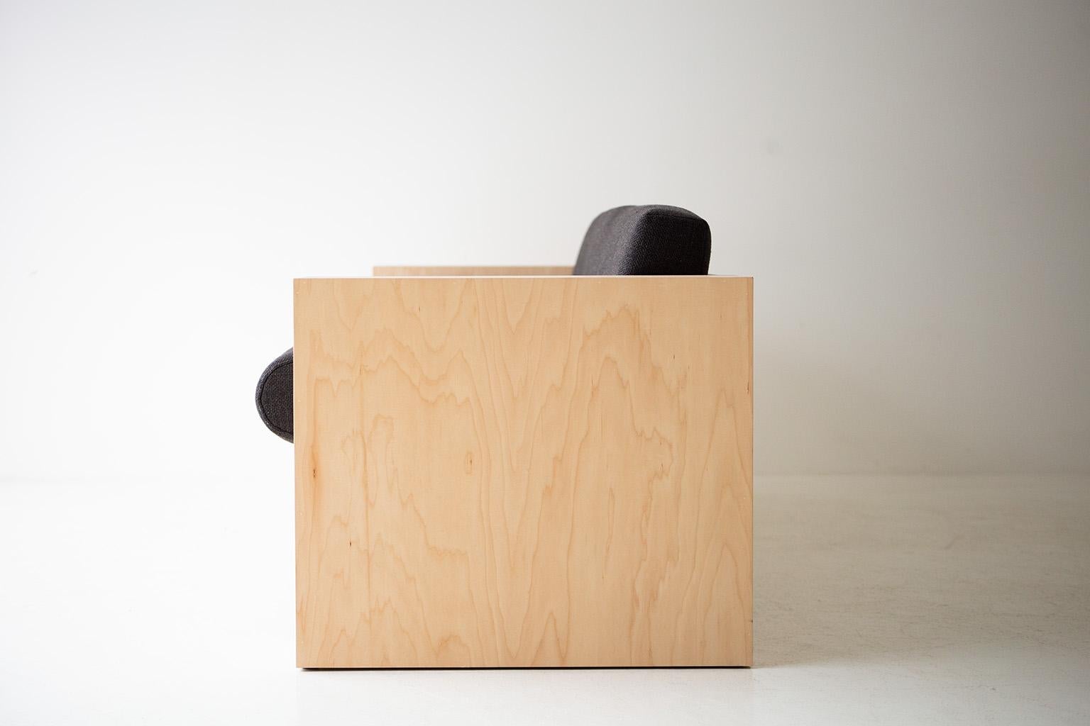 Moderne Bertu Sofas, Mondo Modern Sofa, Oak, Maple, Simple en vente