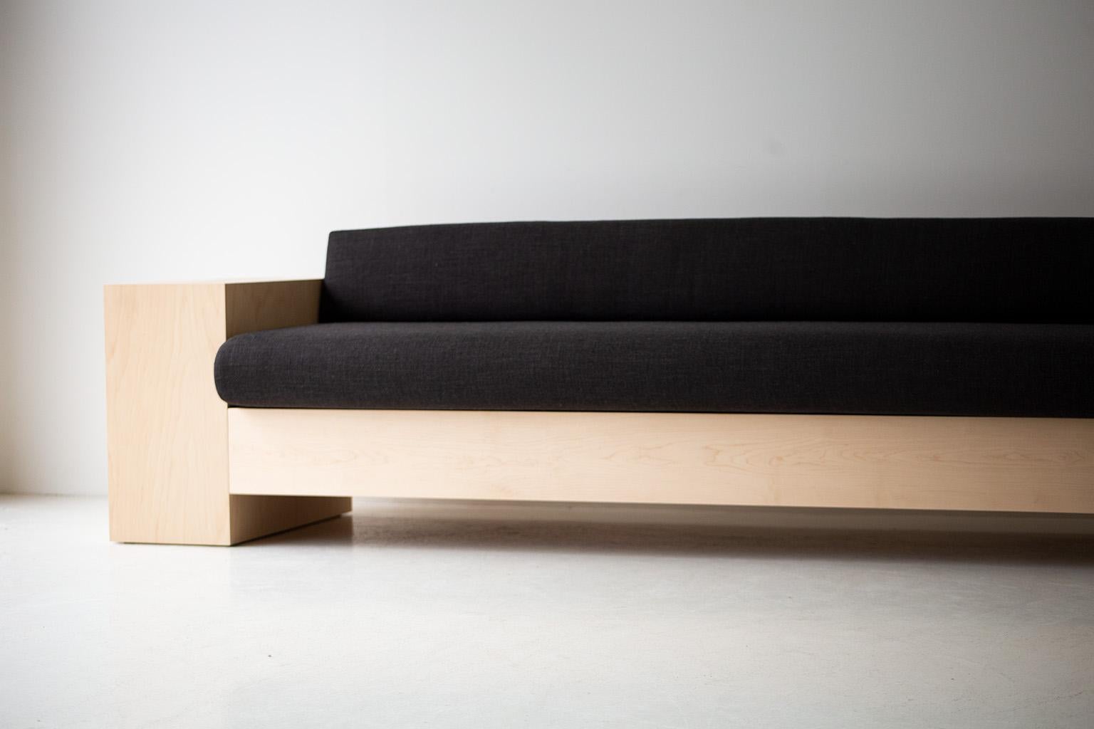 XXIe siècle et contemporain Bertu Sofas, Mondo Modern Sofa, Oak, Maple, Simple en vente
