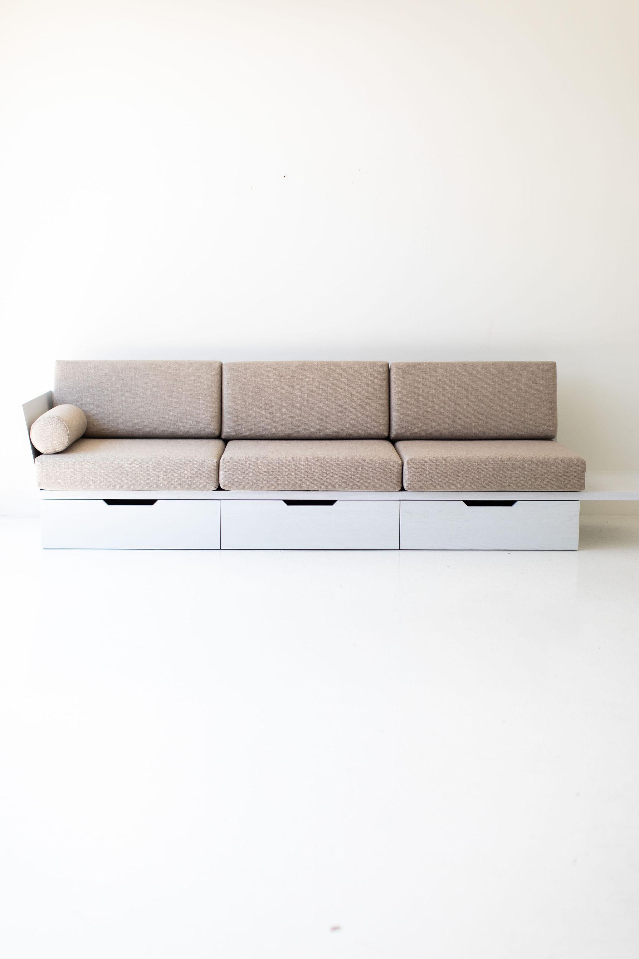 Bertu Sofas, Suelo Oak Sofa, Storage, Side Table, Modern For Sale 1