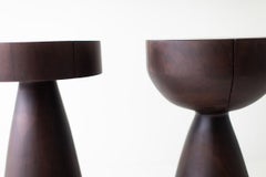 Bertu Stools, Tabouret de comptoir moderne Boca-Dos, noyer