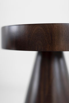 Bertu Stools, Boca Outdoor Wood Counter Stool, Exterior Walnut Finish