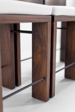 Bertu Stools, Chile Outdoor Counter Stools, Walnut Mahogany