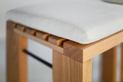 Bertu Stools, Modern Simple Oak Counter Stools, White Oak, Natural