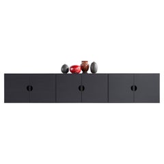 Bertu Storage, Cali 3-Bay Flaoting Unit, Walnut