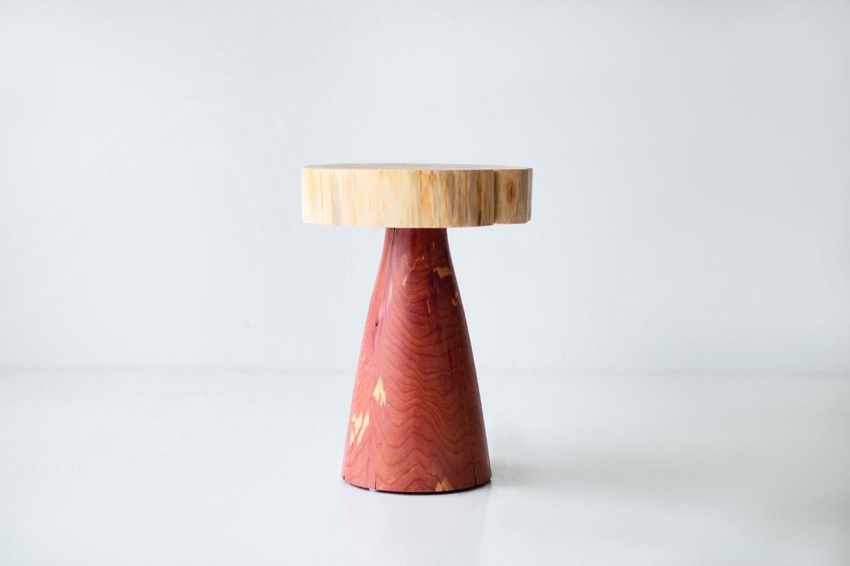 XXIe siècle et contemporain Table Bertu, table d'appoint Summit Natural, , cèdre rouge en vente