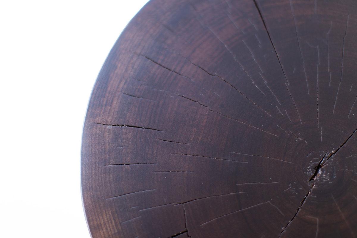 Bertu Tables, Solid Walnut Table, Stump In New Condition For Sale In Oak Harbor, OH