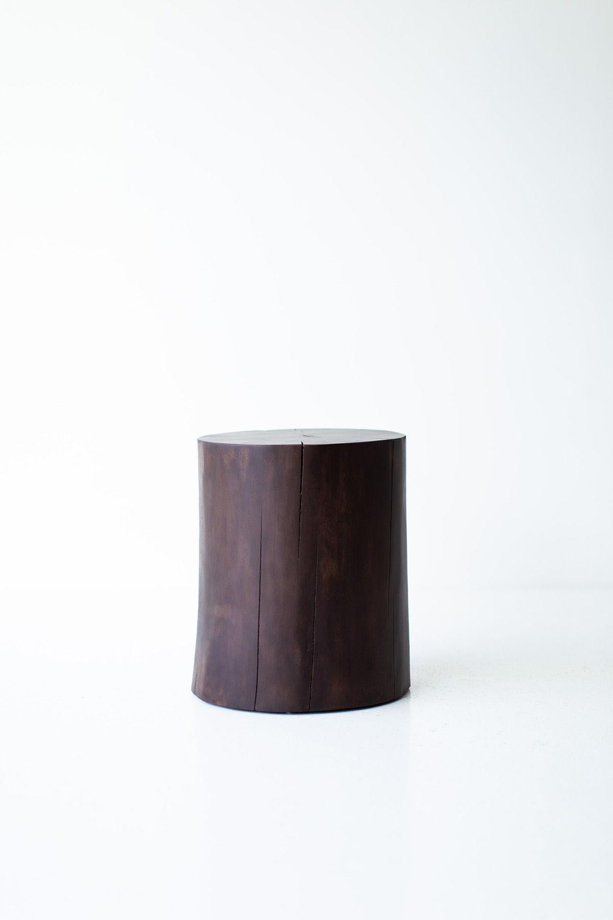 Contemporary Bertu Tables, Solid Walnut Table, Stump For Sale