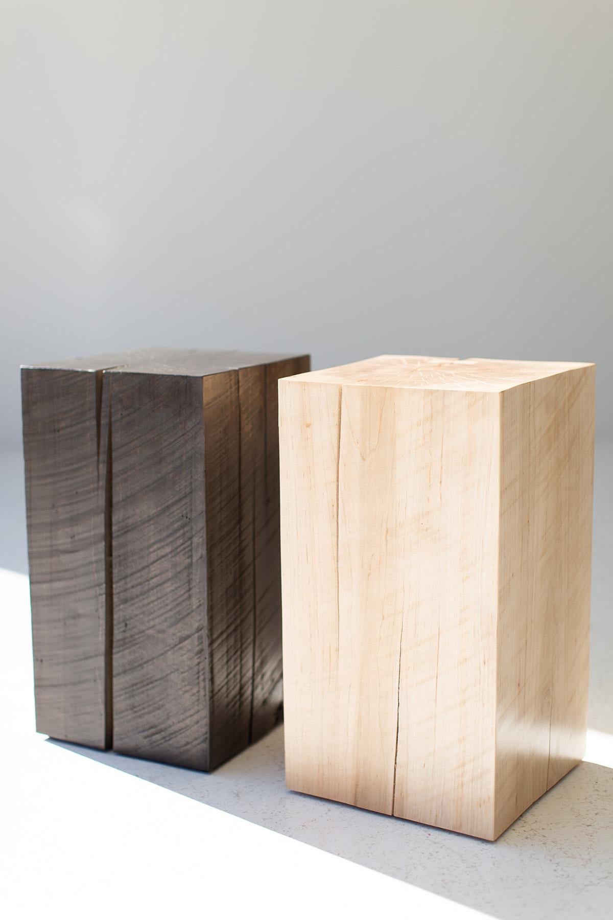 Bertu Holz Beistelltisch, Massivholz Beistelltisch, Ahorn (21. Jahrhundert und zeitgenössisch) im Angebot