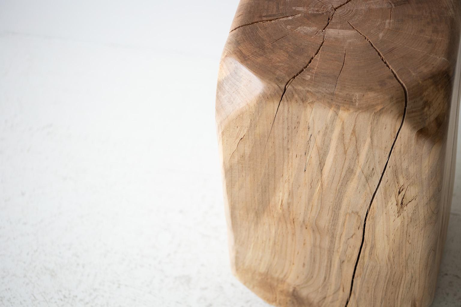 Bertu Holz Beistelltisch, Massivholz Beistelltisch, The Dublin (Ahornholz) im Angebot