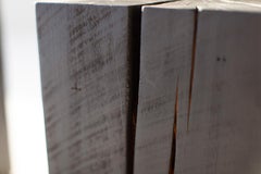 Bertu Wood Side Tables, Burnt Wood Side Tables, Solid Maple