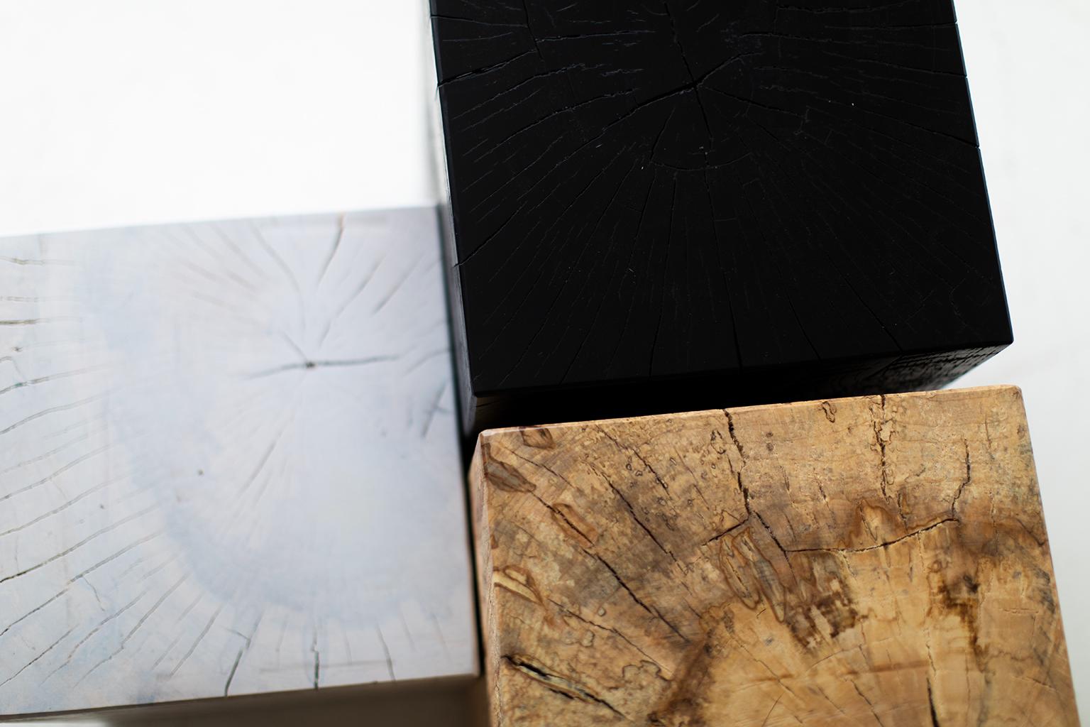 Bertu wood side tables, white black natural square wood side tables

Please specify if you'd like black, whitewash or natural when ordering.

Why buy our stumps?

Kiln Dried
Our stumps all go through a drying process in our kiln, sometimes