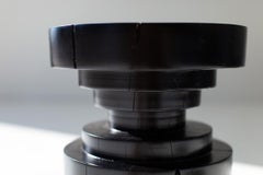 Tabouret Bertu, Tabouret Tulum Black Wood, Cèdre rouge