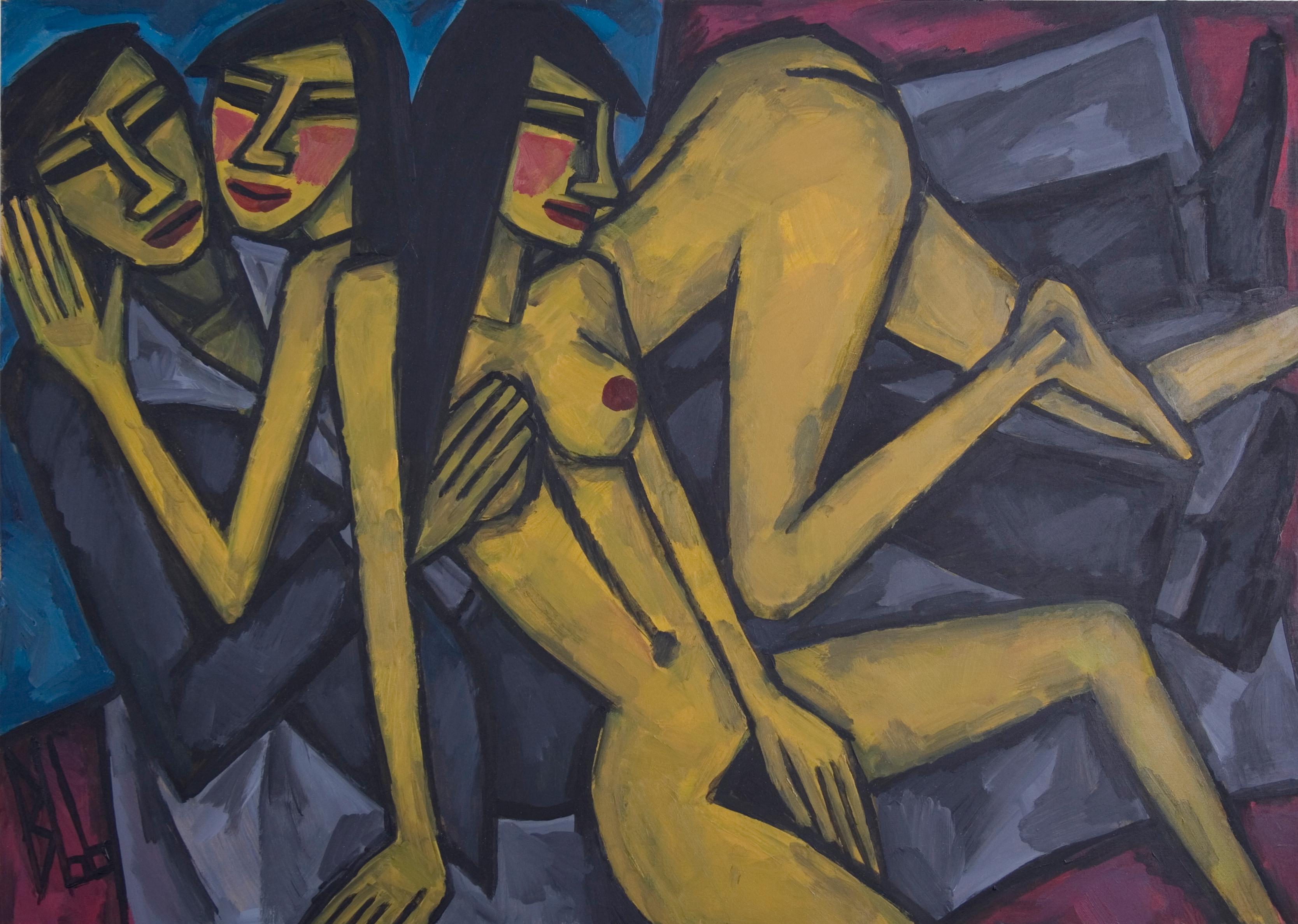 Berutscha Nude Painting – Akt der Liebe