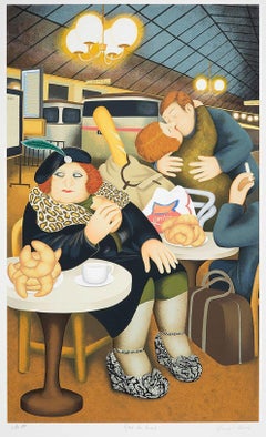 Gare du Nord - Arte naïve, comica, colorata, arte popolare, vita quotidiana