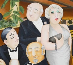 The Baron Entertains - Arte naïf, comica, colorata, arte popolare, vita quotidiana