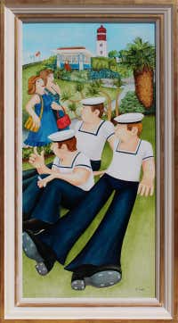 Beryl Cook Art - 8 For Sale at 1stDibs | artist beryl cook paintings ...