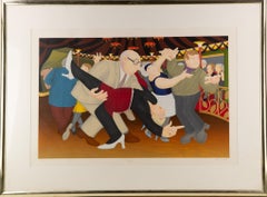 Beryl Cook (1926-2008) Großes Gruppenporträt 178/275 Limitierte Auflage von Druck „Tango“
