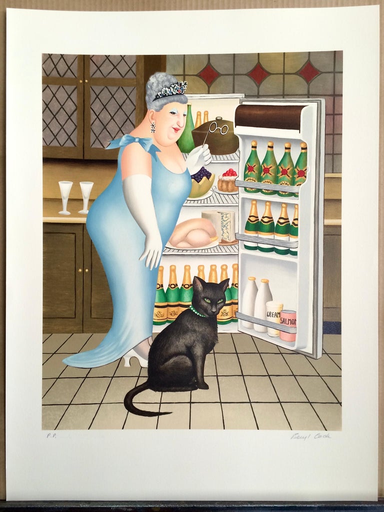 現代アート 限定版 　Beryl Cook　215/300 サイン入り 現代アート 限定版 Beryl Cook 215/300 サイン入り