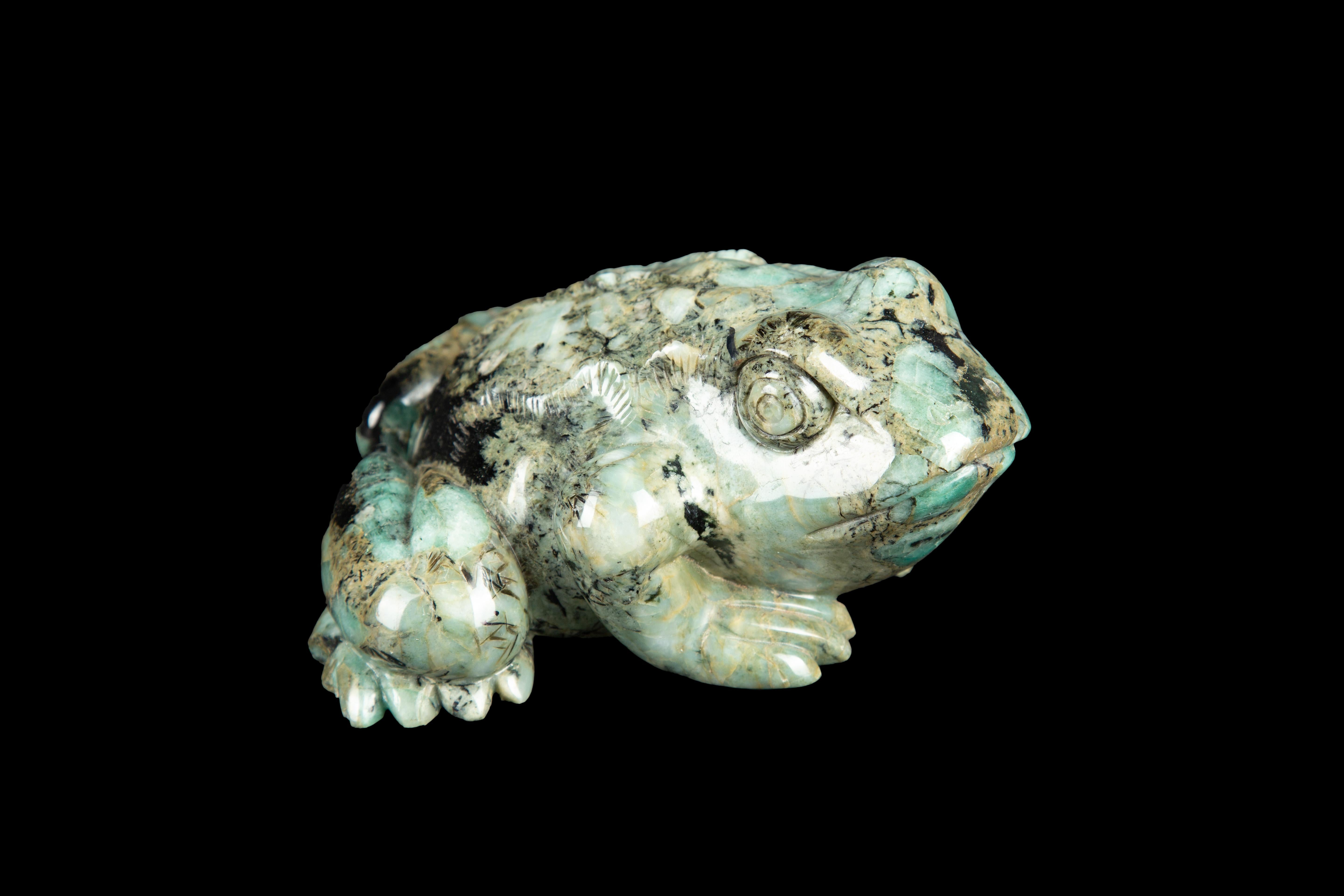 Beryl Emerald Frog In New Condition In New York, NY