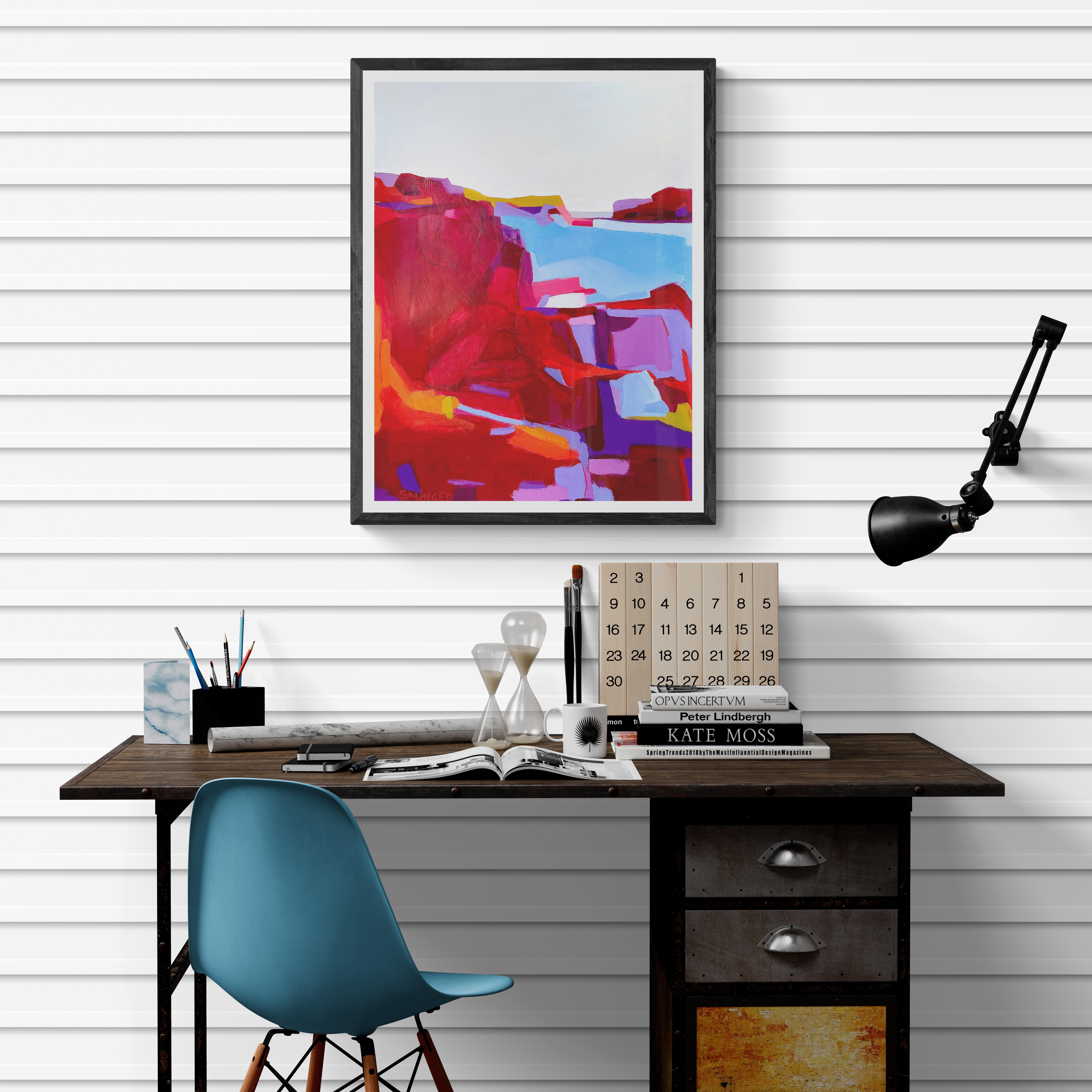 abstract cliff painting