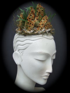 BES BEN Chicago Skurriler Maisstängel-Hut, 1950er Jahre