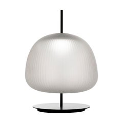 Bes, Melogranoblu, Lámpara de mesa, Cristal esmerilado
