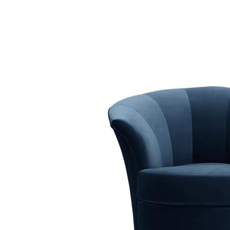 Besame-Stuhl mit drehbarem Metallgestell (auf Lager) (Portugiesisch) im Angebot
