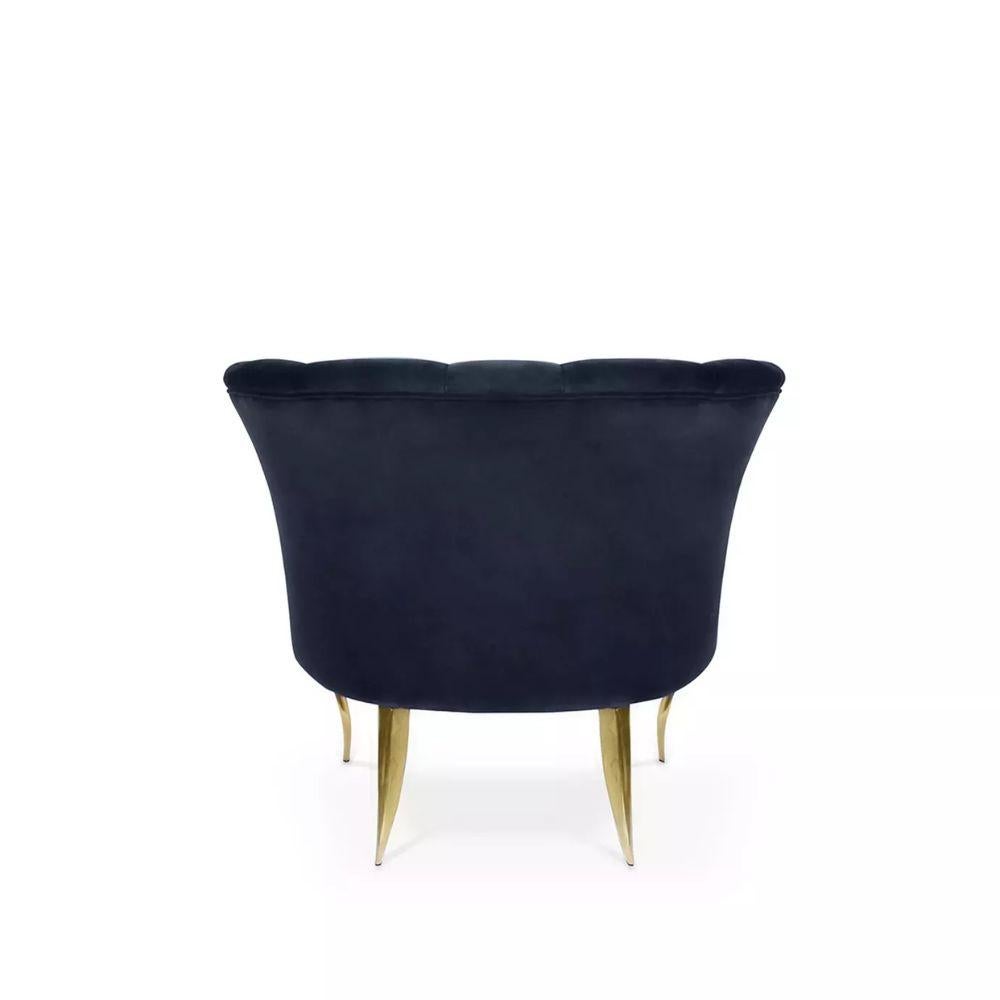 Hand-Crafted Besame Metal Legs Chair For Sale