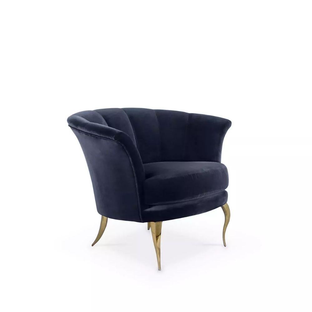 Besame Metal Legs Chair In New Condition For Sale In Manassas, VA