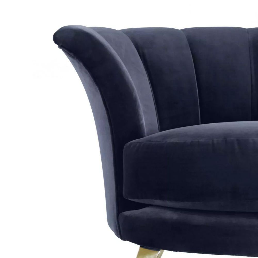Contemporary Besame Metal Legs Chair For Sale