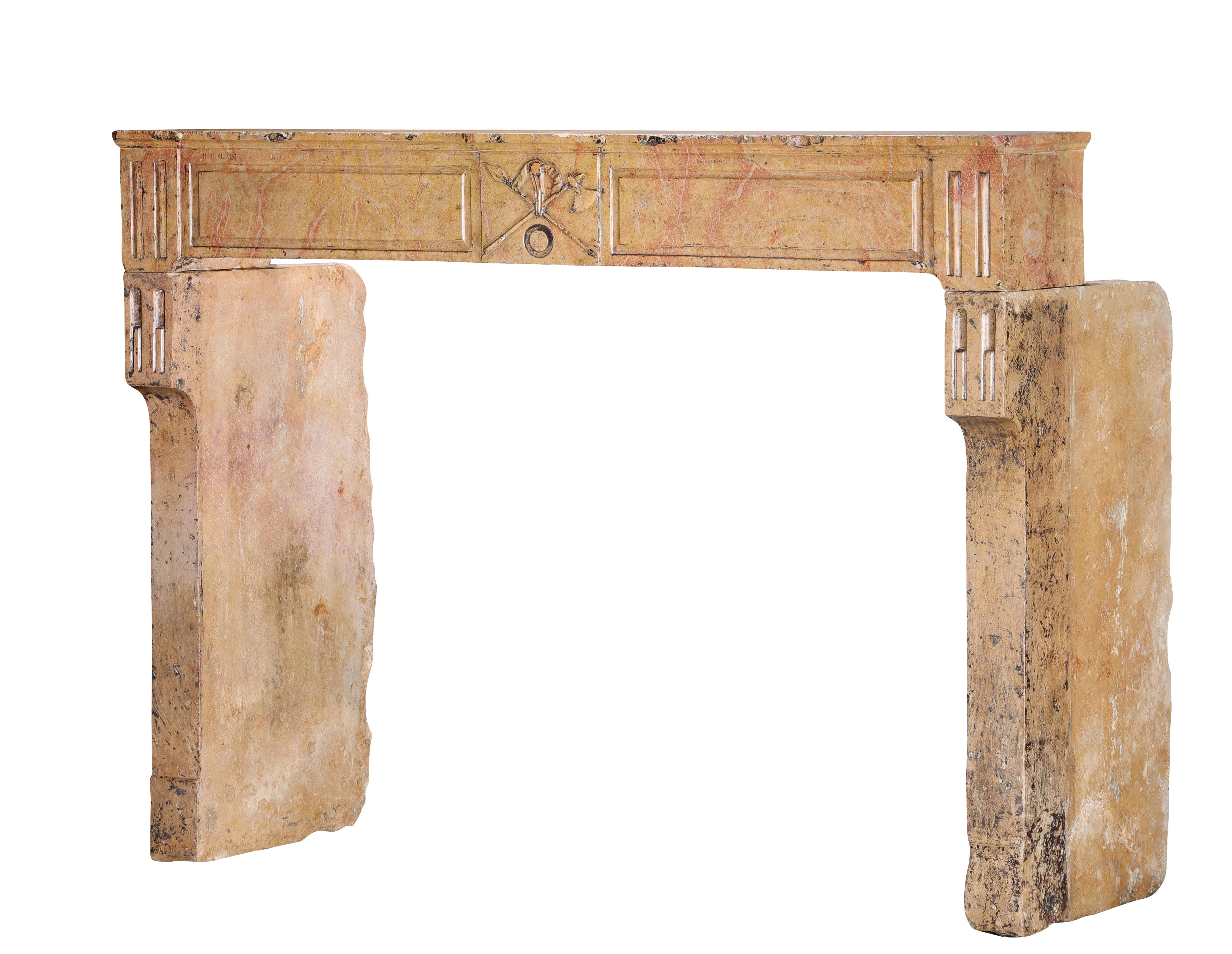 Repisa de chimenea Besancenot Vino Beaune Segundo Imperio Firmado H. Duplain 1857 en venta 9