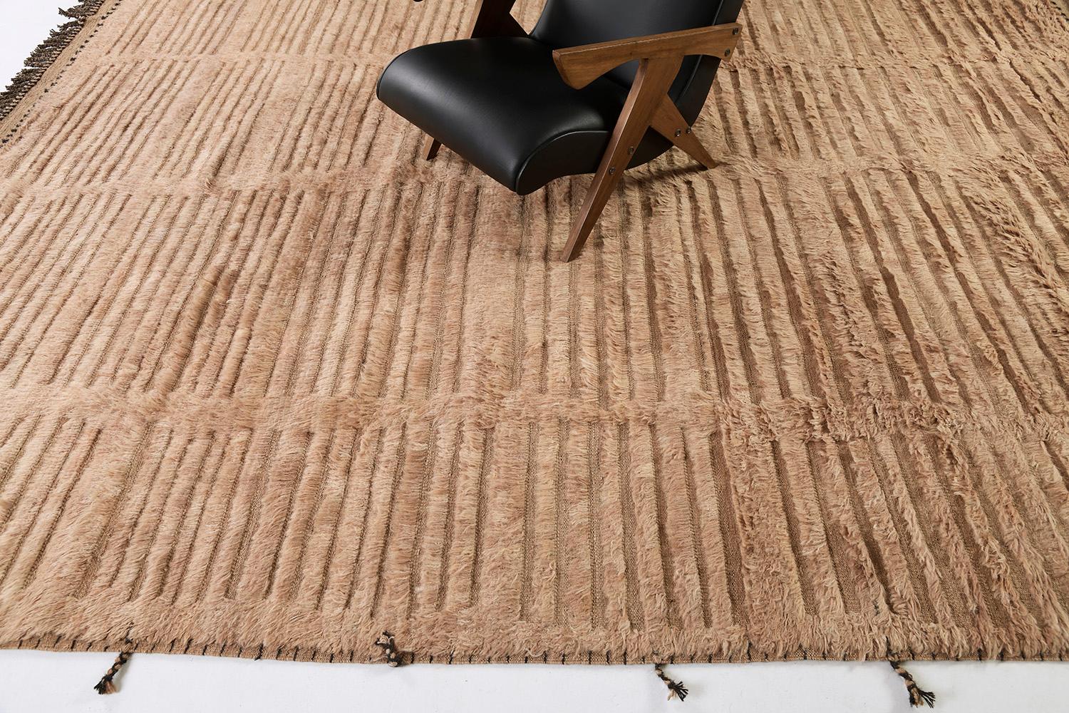 Embossed Beshabar, Haute Bohemian by Mehraban Rugs For Sale