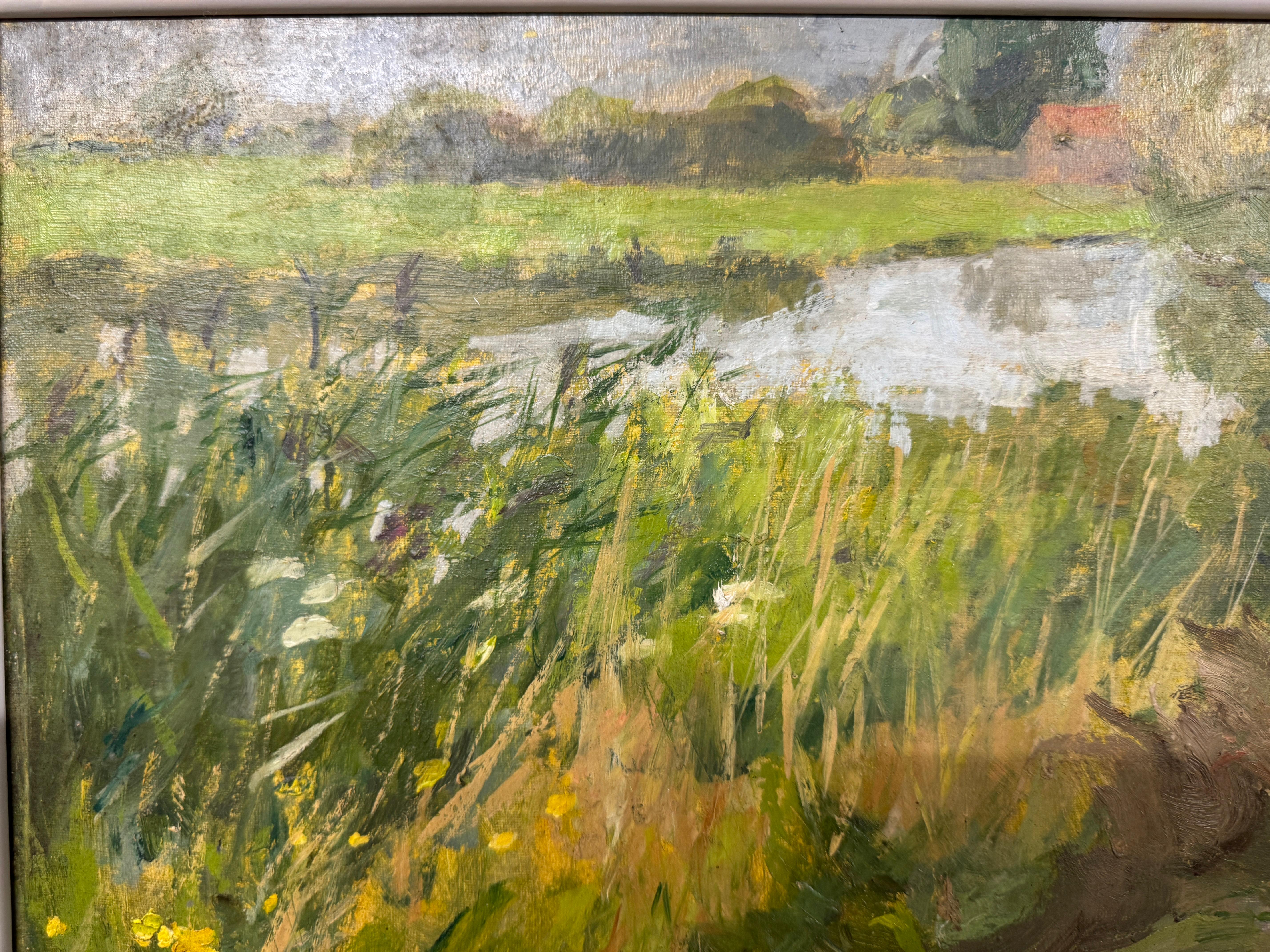 English 'Beside the River' by Margaret Green (1925 - 2003) For Sale