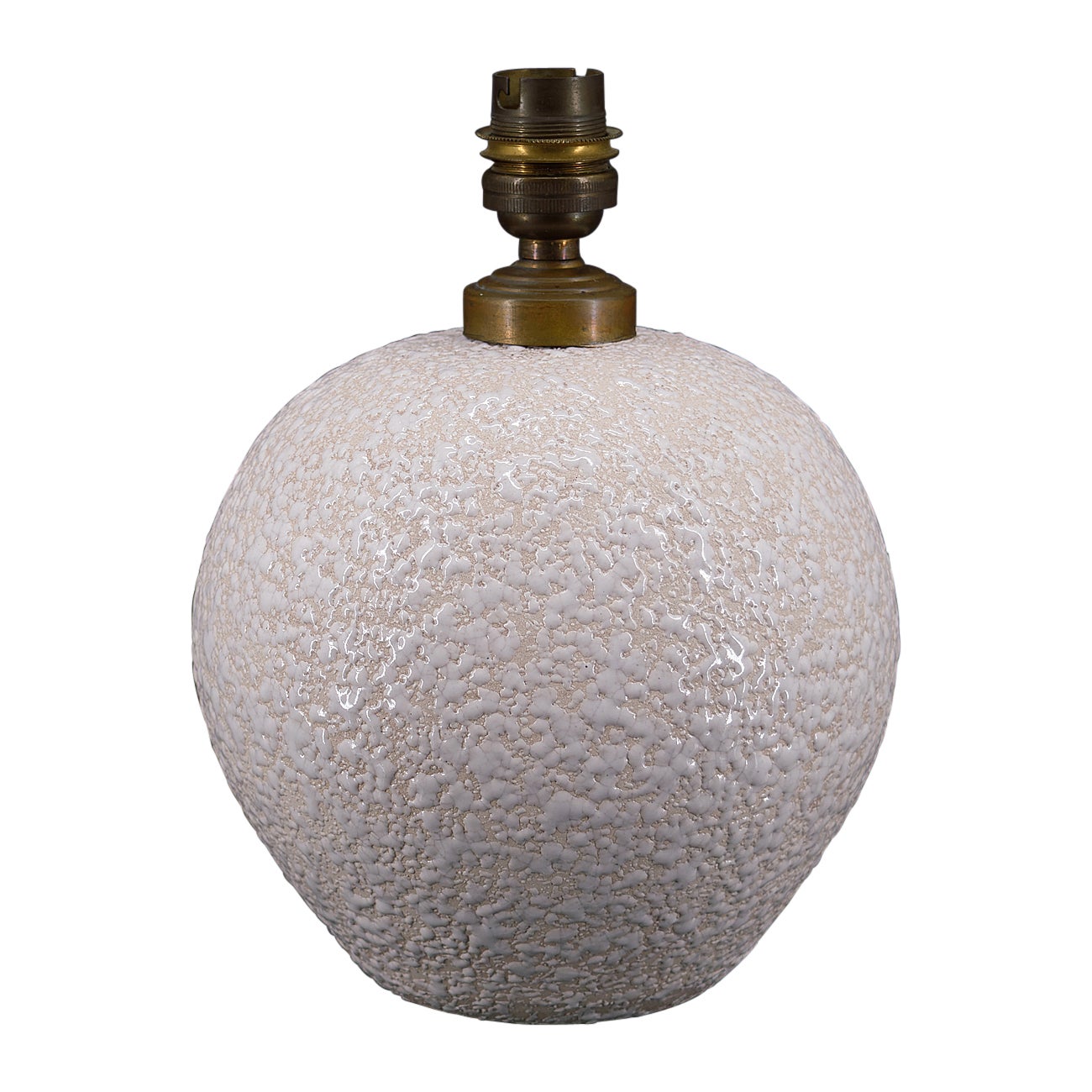 Weiße Keramiklampe im Besnard-Stil, Frankreich, um 1930 im Angebot