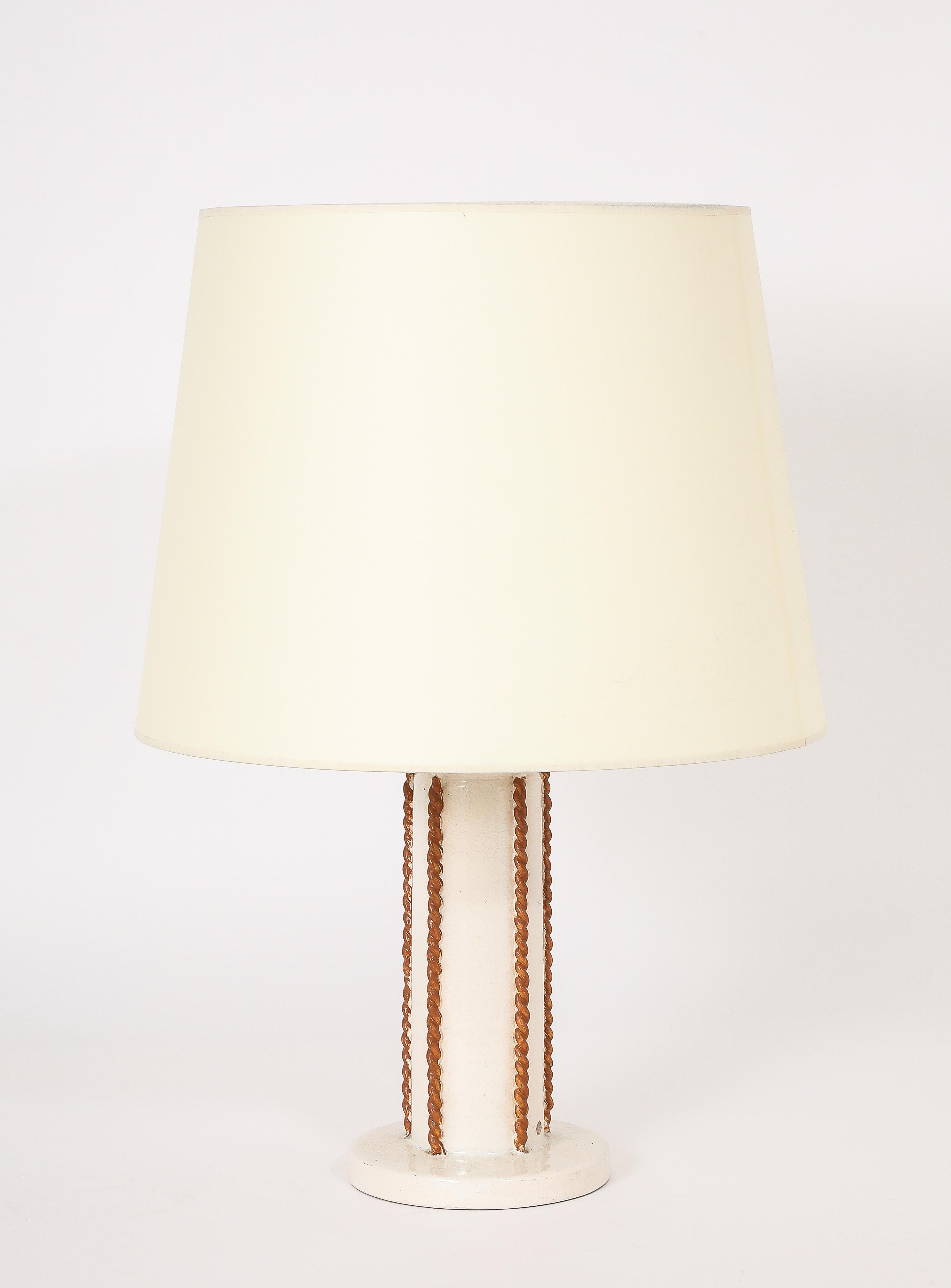 Mid-Century Modern Lampe de table Besnard, France, années 1940 en vente
