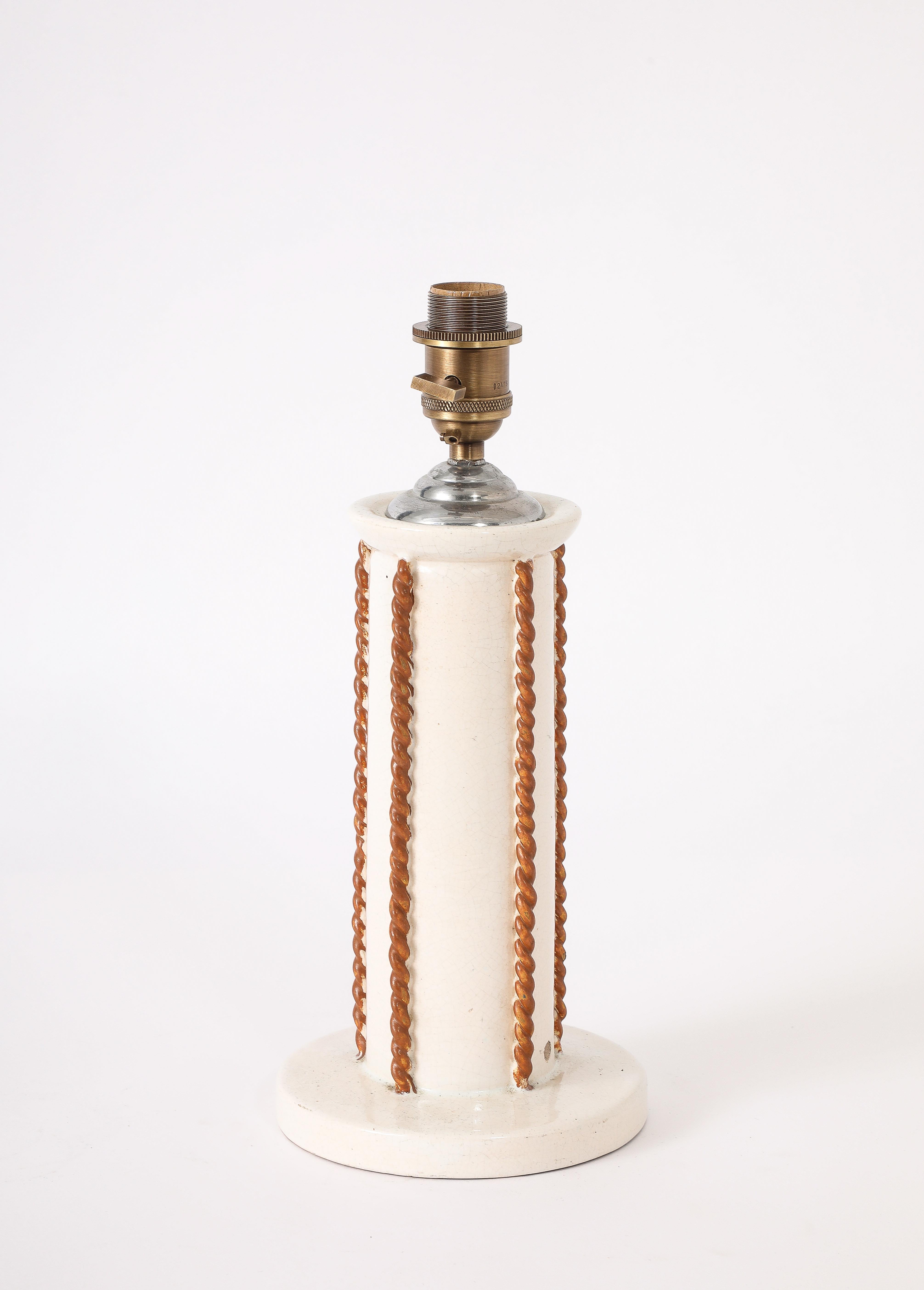 Céramique Lampe de table Besnard, France, années 1940 en vente