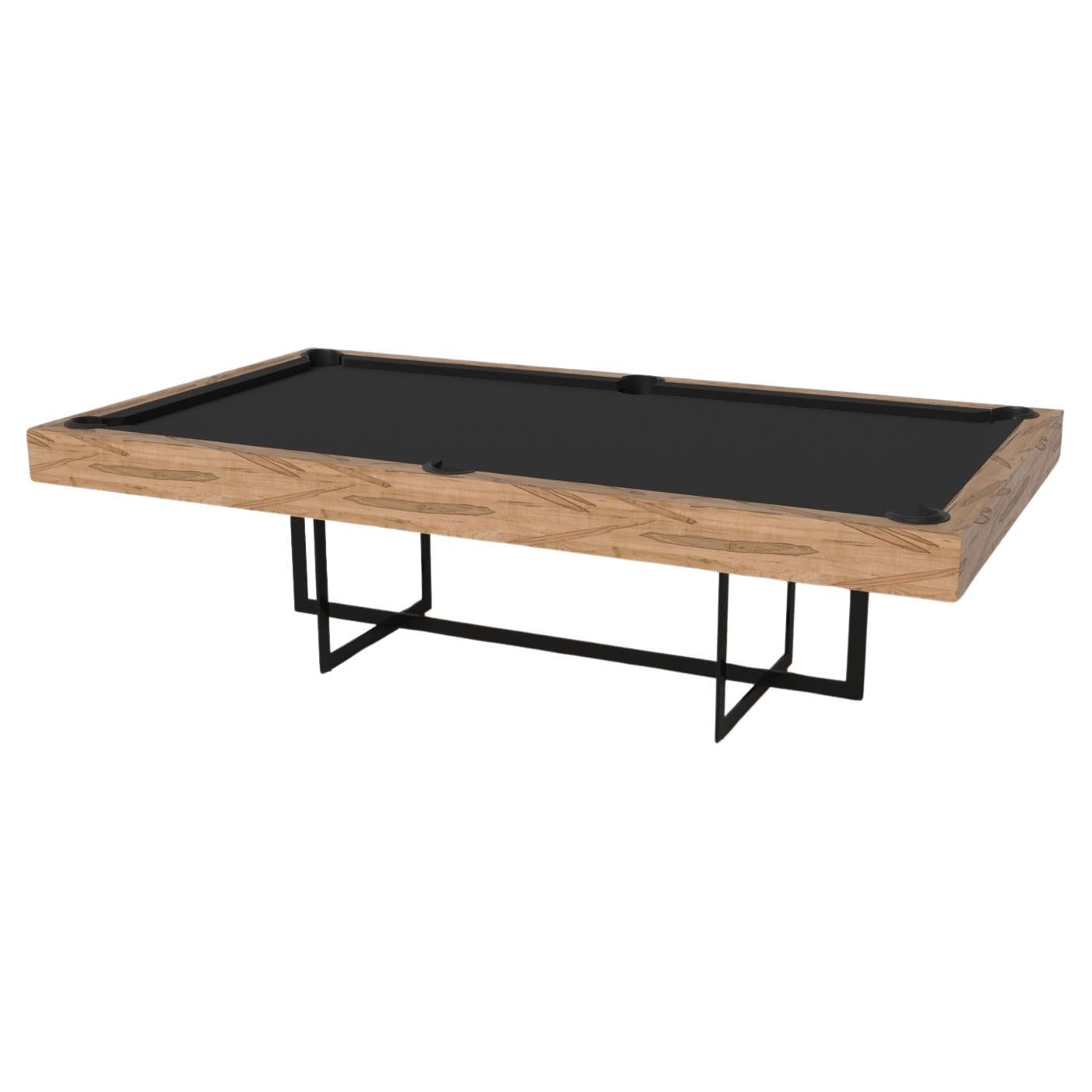 Elevate Customs Beso Pool Table / Solid Curly Maple Wood in 7'/8' - Made in USA
