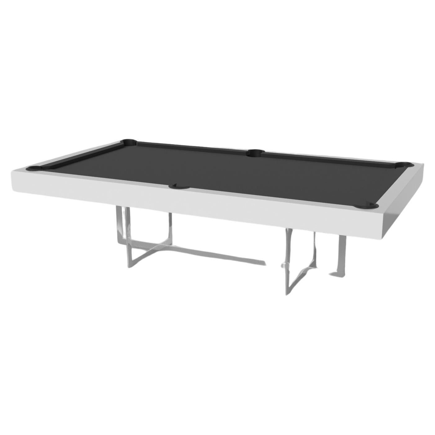 Elevate Customs Beso Pool Table / Solid Pantone White in 7'/8' - Made in USA