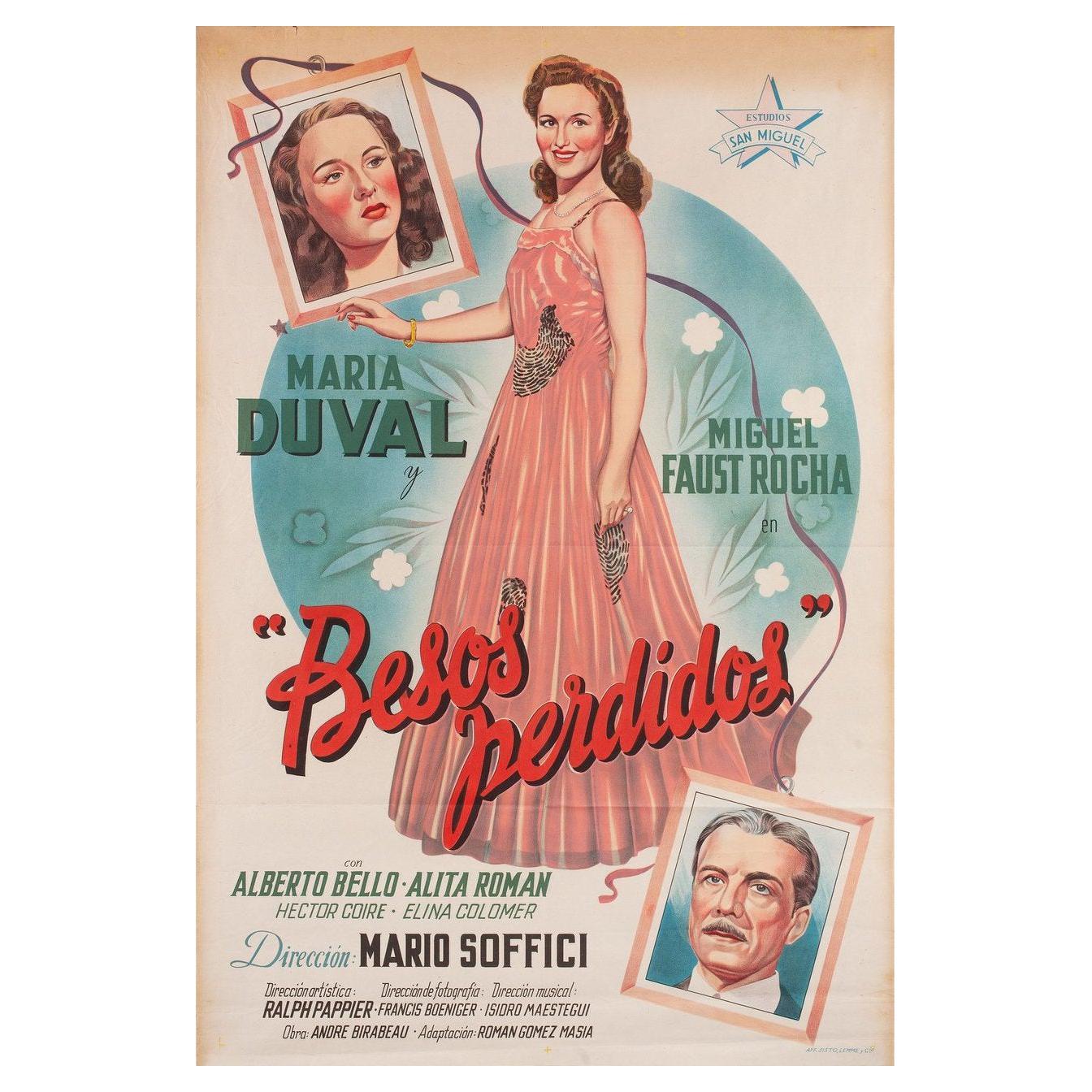 Besos perdidos 1945 Argentine Film PosterERT For Sale