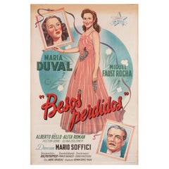 Vintage Besos perdidos 1945 Argentine Film PosterERT