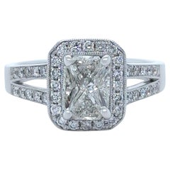 Bespoke 14ct White Gold Diamond Ring 1.48ct