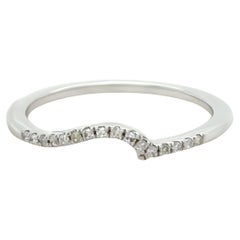 Bespoke 14ct White Gold Diamond Wedding Band 0.08ct