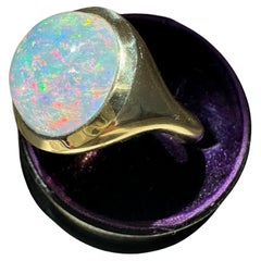 Bague sur mesure en opale cabochon 14 carats - 6,02 carats
