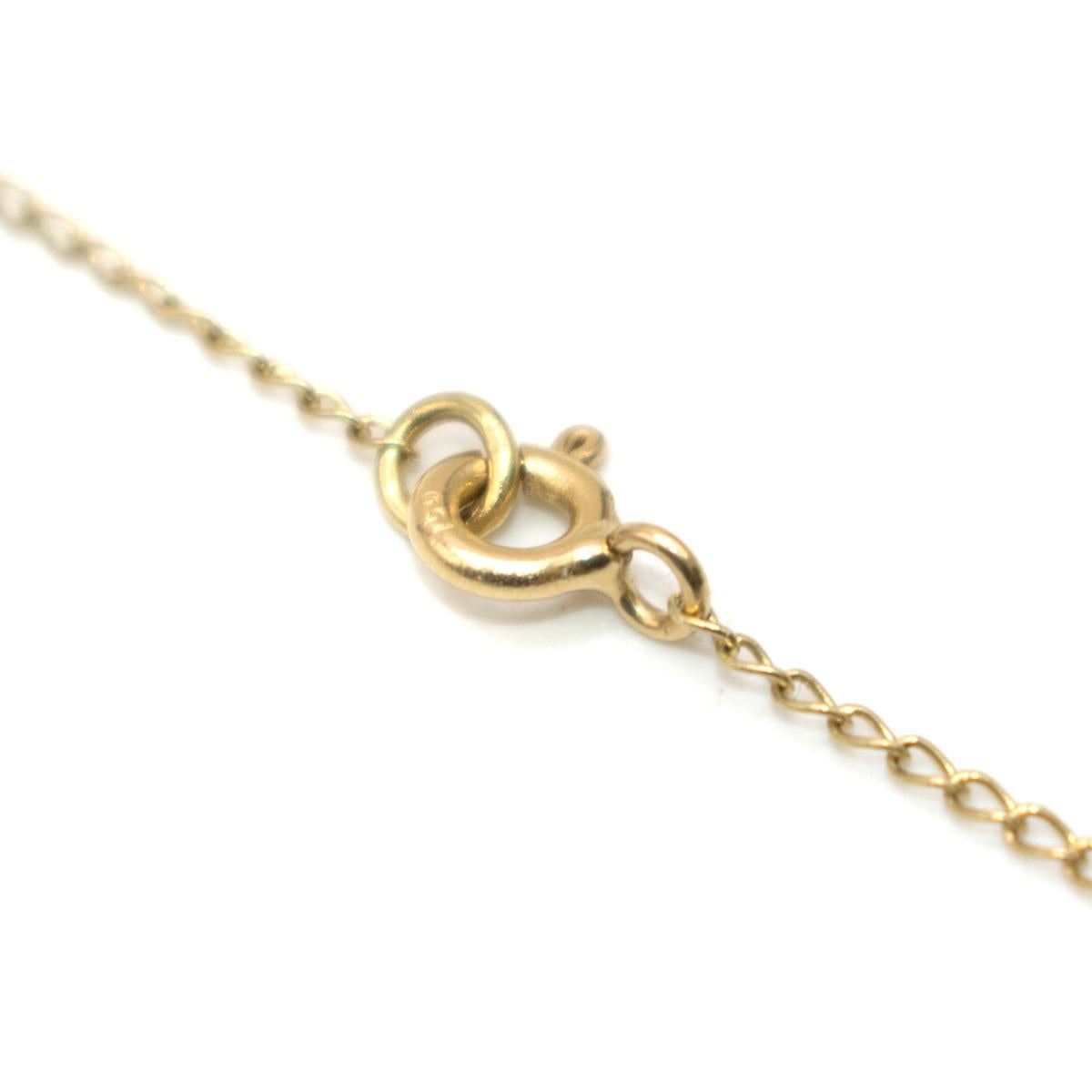 Bespoke 18 Karat Yellow Gold Diamond Heart Long Necklace In Excellent Condition In London, GB