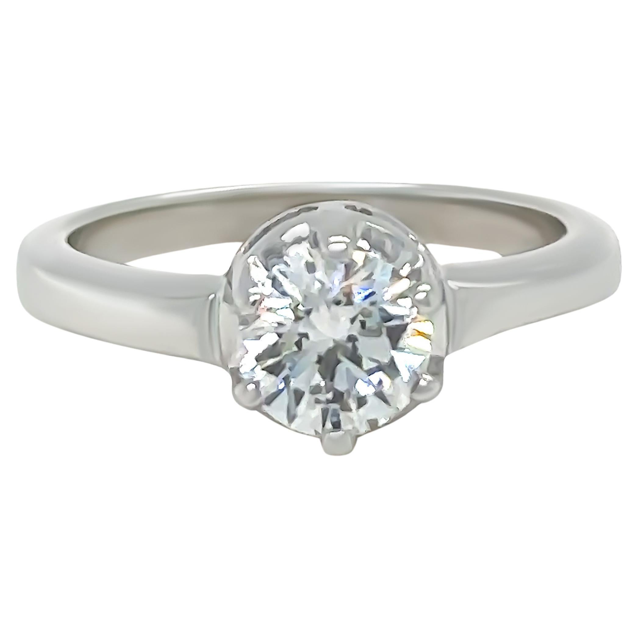 Bespoke 18ct White Gold DCLA Diamond Engagement Ring 0.83ct