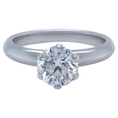 Bespoke 18ct White Gold Diamond Engagement Ring 1.26ct