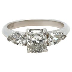Bespoke 18ct White Gold Diamond Engagement Ring 1.64ct