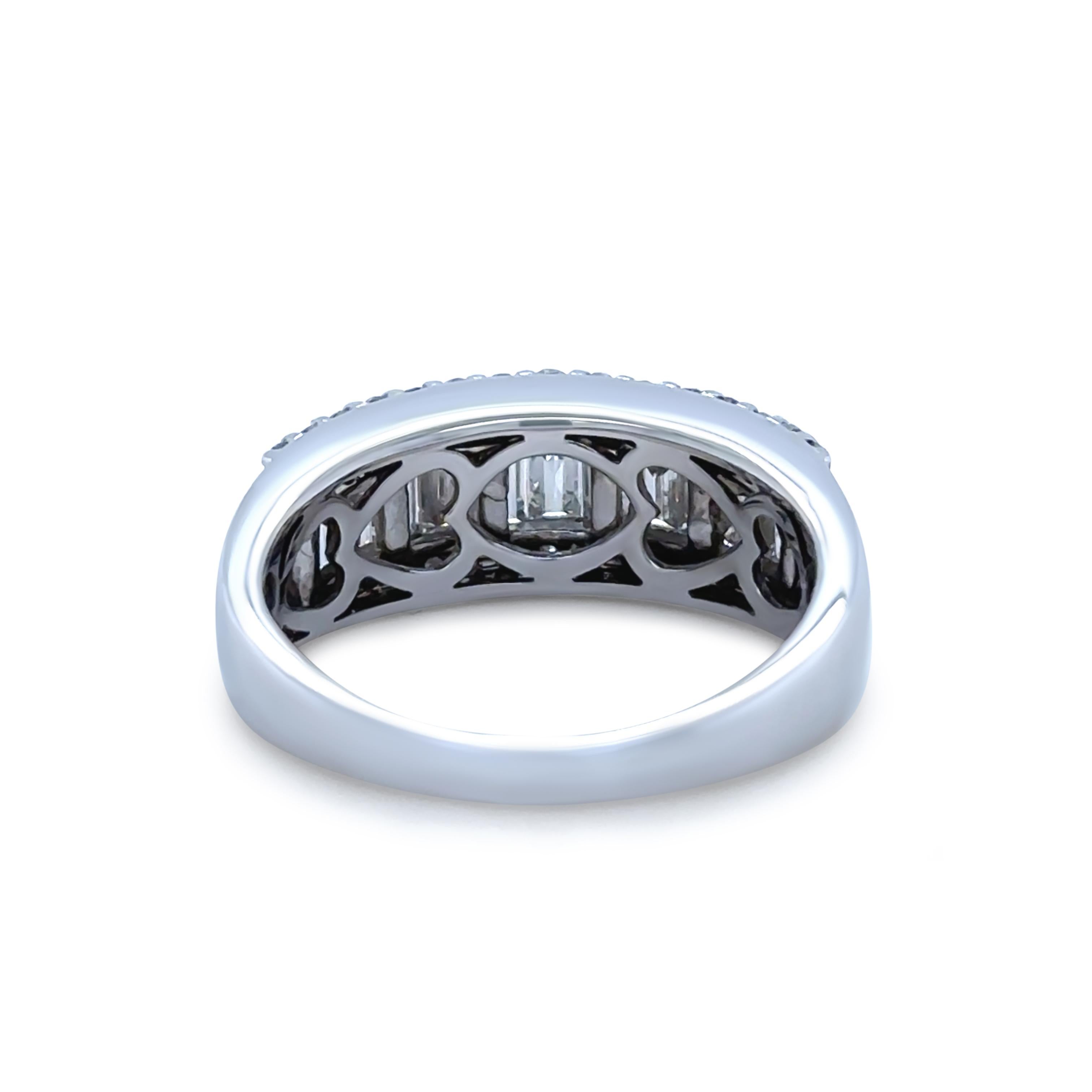 Women's Bespoke 18ct White Gold Diamond Ring 2.03ct