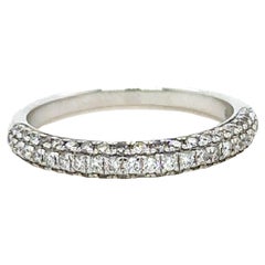 Bespoke 18 Carat White Gold Half Eternity Ring 0.41 Carat